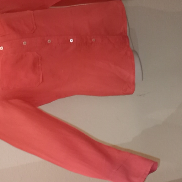 Tory Burch Coral Button Down Top - Picture 7 of 11